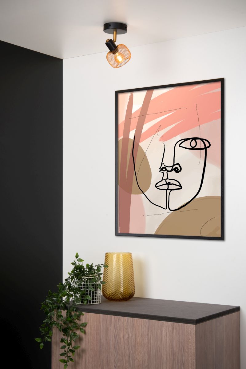 Lucide MAREN - Stropné bodové svietidlo - 1xE14 - Matt Gold / Mosadz